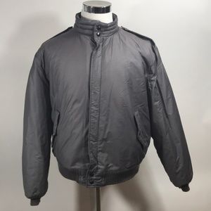 VTG. David Peyser Bomber Jacket Gray Made in USA